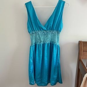 Blue cocktail dress